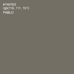 #746F65 - Pablo Color Image
