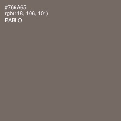 #766A65 - Pablo Color Image