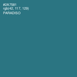 #2A7581 - Paradiso Color Image