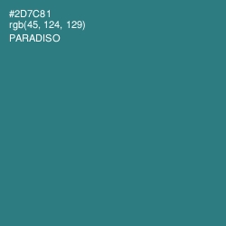 #2D7C81 - Paradiso Color Image