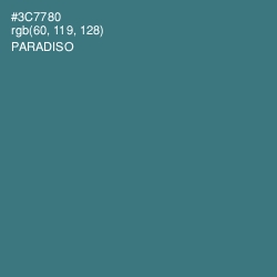 #3C7780 - Paradiso Color Image