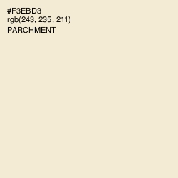 #F3EBD3 - Parchment Color Image