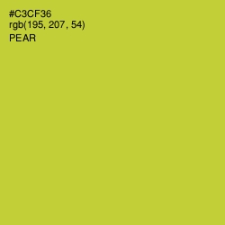 #C3CF36 - Pear Color Image