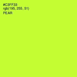 #C3FF33 - Pear Color Image