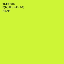 #CEF536 - Pear Color Image
