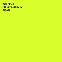 #D8FF2B - Pear Color Image