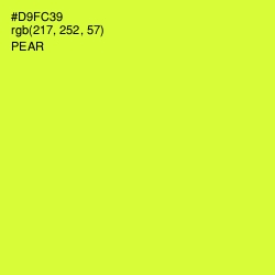 #D9FC39 - Pear Color Image