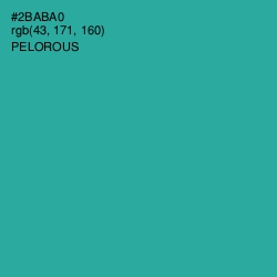 #2BABA0 - Pelorous Color Image