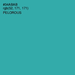 #34ABAB - Pelorous Color Image