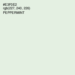 #E3F0E2 - Peppermint Color Image