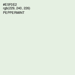 #E5F0E2 - Peppermint Color Image