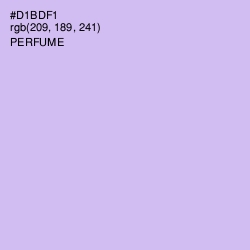#D1BDF1 - Perfume Color Image
