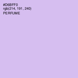 #D6BFF0 - Perfume Color Image