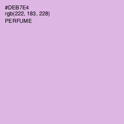 #DEB7E4 - Perfume Color Image