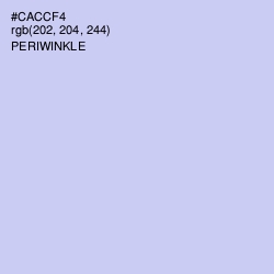 #CACCF4 - Periwinkle Color Image