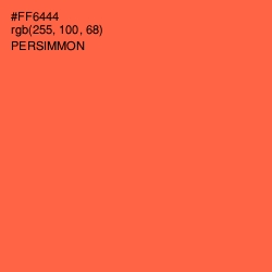 #FF6444 - Persimmon Color Image
