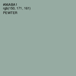 #96ABA1 - Pewter Color Image