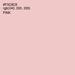 #F0C8C8 - Pink Color Image