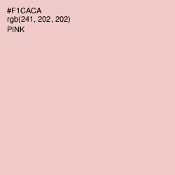 #F1CACA - Pink Color Image