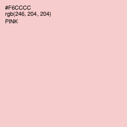 #F6CCCC - Pink Color Image