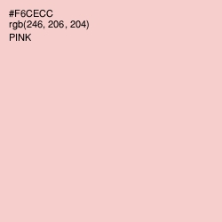#F6CECC - Pink Color Image