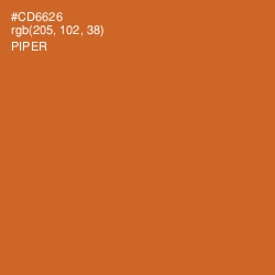 #CD6626 - Piper Color Image