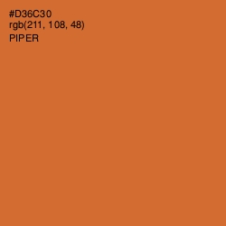 #D36C30 - Piper Color Image