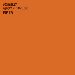 #D96B27 - Piper Color Image