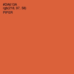 #DA613A - Piper Color Image