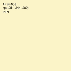 #FBF4C8 - Pipi Color Image