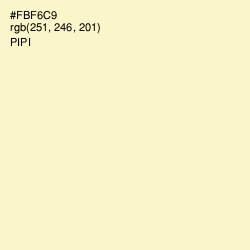 #FBF6C9 - Pipi Color Image