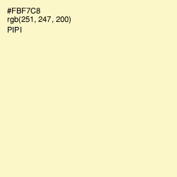 #FBF7C8 - Pipi Color Image