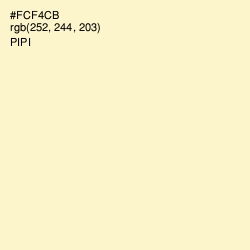 #FCF4CB - Pipi Color Image