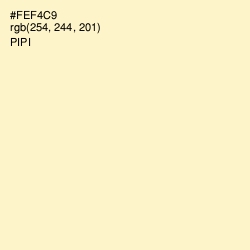 #FEF4C9 - Pipi Color Image