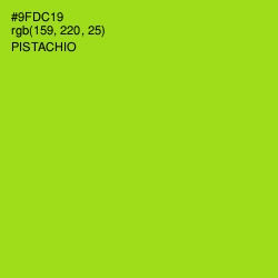#9FDC19 - Pistachio Color Image