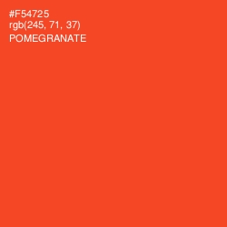 #F54725 - Pomegranate Color Image