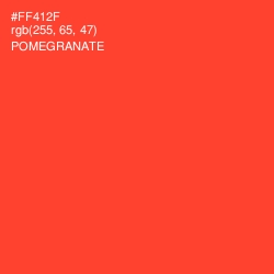 #FF412F - Pomegranate Color Image