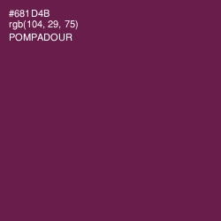#681D4B - Pompadour Color Image