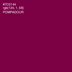 #7C0144 - Pompadour Color Image
