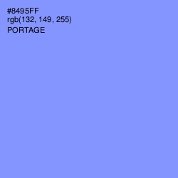 #8495FF - Portage Color Image