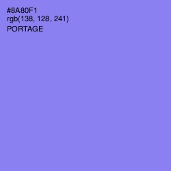 #8A80F1 - Portage Color Image