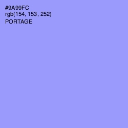 #9A99FC - Portage Color Image