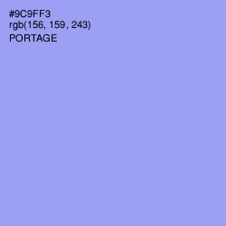 #9C9FF3 - Portage Color Image