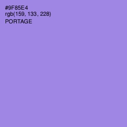 #9F85E4 - Portage Color Image