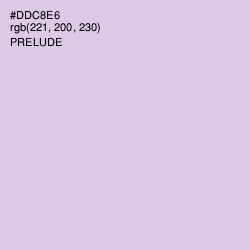 #DDC8E6 - Prelude Color Image