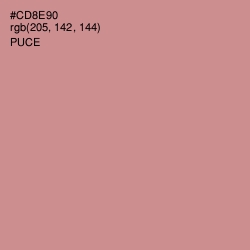 #CD8E90 - Puce Color Image