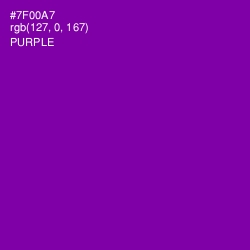 #7F00A7 - Purple Color Image