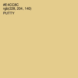 #E4CC8C - Putty Color Image