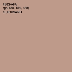 #BD9A8A - Quicksand Color Image