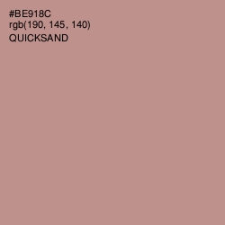 #BE918C - Quicksand Color Image
